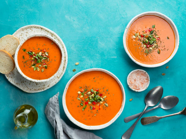 Gatpacho soup with tomatoes