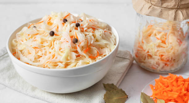 Traditional coleslaw with citrus sauce