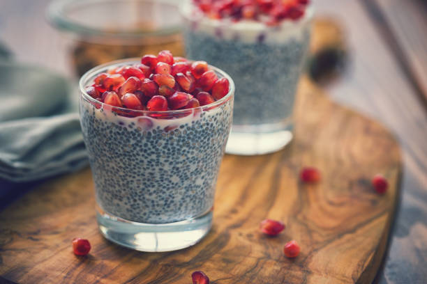 Pudding with chia seeds